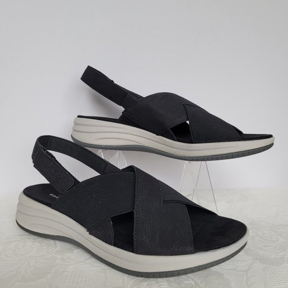 EASY SPIRIT Daimiel3 Textile Sandals- Black color- Women's Size 9M - Picture 4 of 11